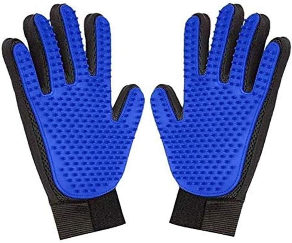 xiaocai 2020Upgrade 1 Pair Pet Grooming Glove Hair Remover Brush Gentle Deshedding Efficient Pet Mitt Pet Massage Gloves Left & Right Hand for Dog & Cat with Long & Short Fur: Sports & Outdoors