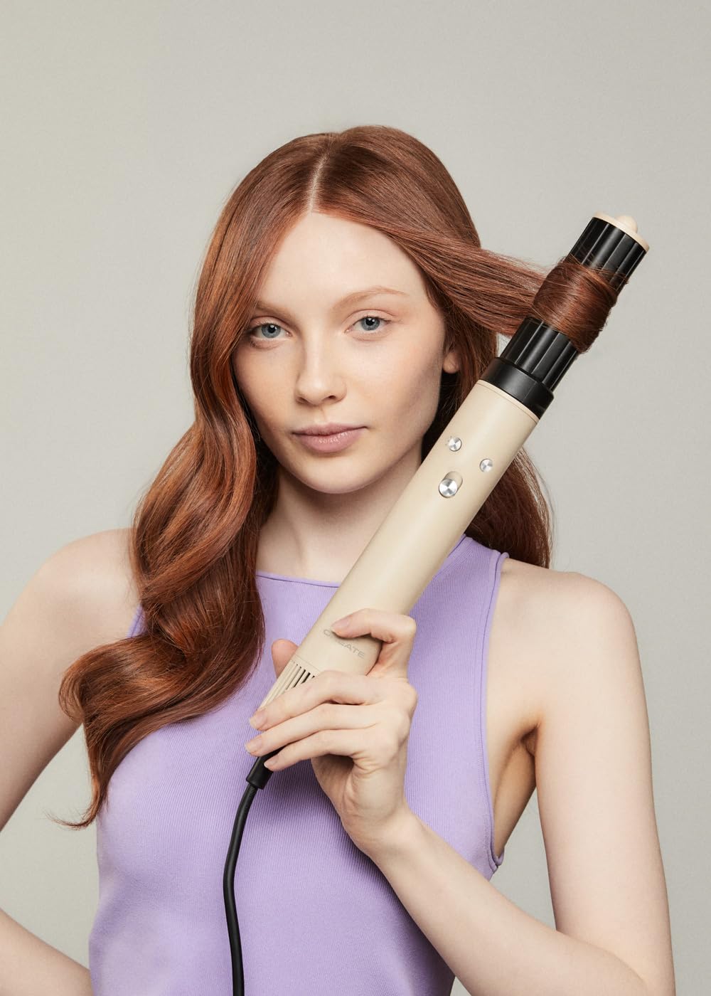 CREATE/ION STYLER PRO/Sèche-cheveux ionique 5 en 1 Sable/Moteur DC Brushless, 3 vitesses, fonction air froid, 3 niveaux de température, étui de rangement, 1300W