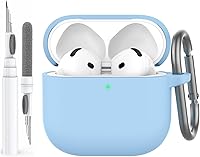 Vista 50 de AhaStyle Funda Protectora de Silicona Mejorada [LED Frontal Visible] Compatible con Apple AirPods 2 y 1 (Negro)