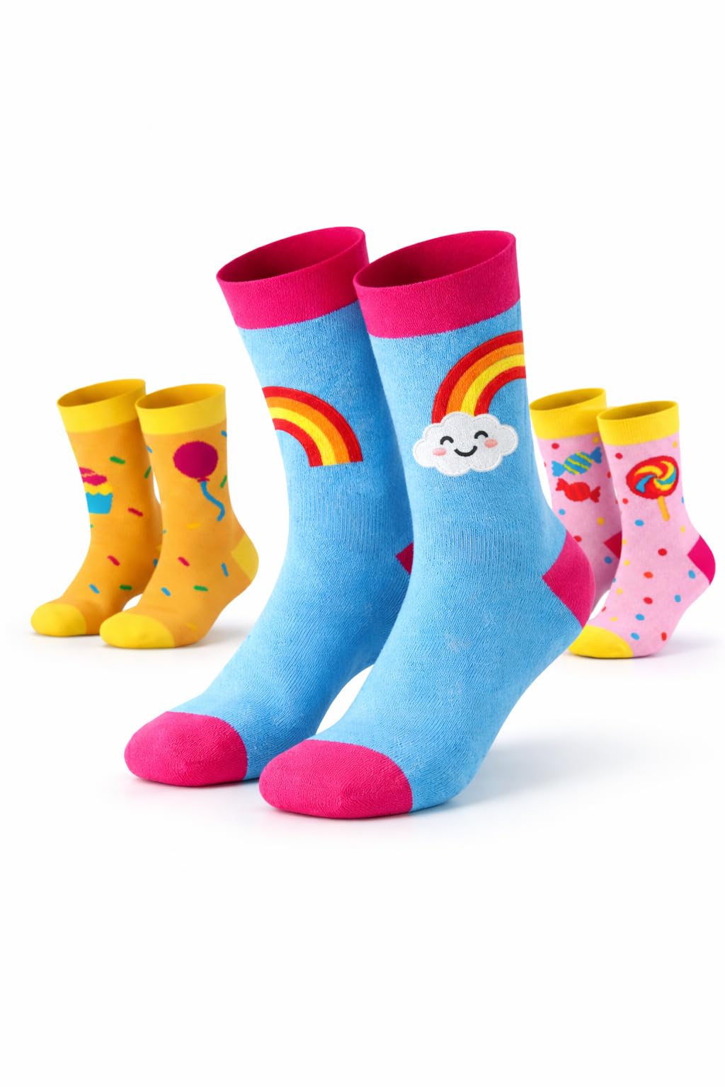 toes and tales Baby Socks for Kids | Cotton Themed Socks for Boys & Girls | Pack of 3 | Soft & Breathable Ankle Socks | Size: 2–4 Years-picture-22