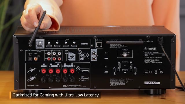 Bild 6 - Yamaha Receiver RX-V4A – Netzwerk-Receiver mit MusicCast Surround-Sound, Gaming spezifischen Funktionen und Voice Control Systemen – Allround-Talent mit 5.2 Kanälen,schwarz