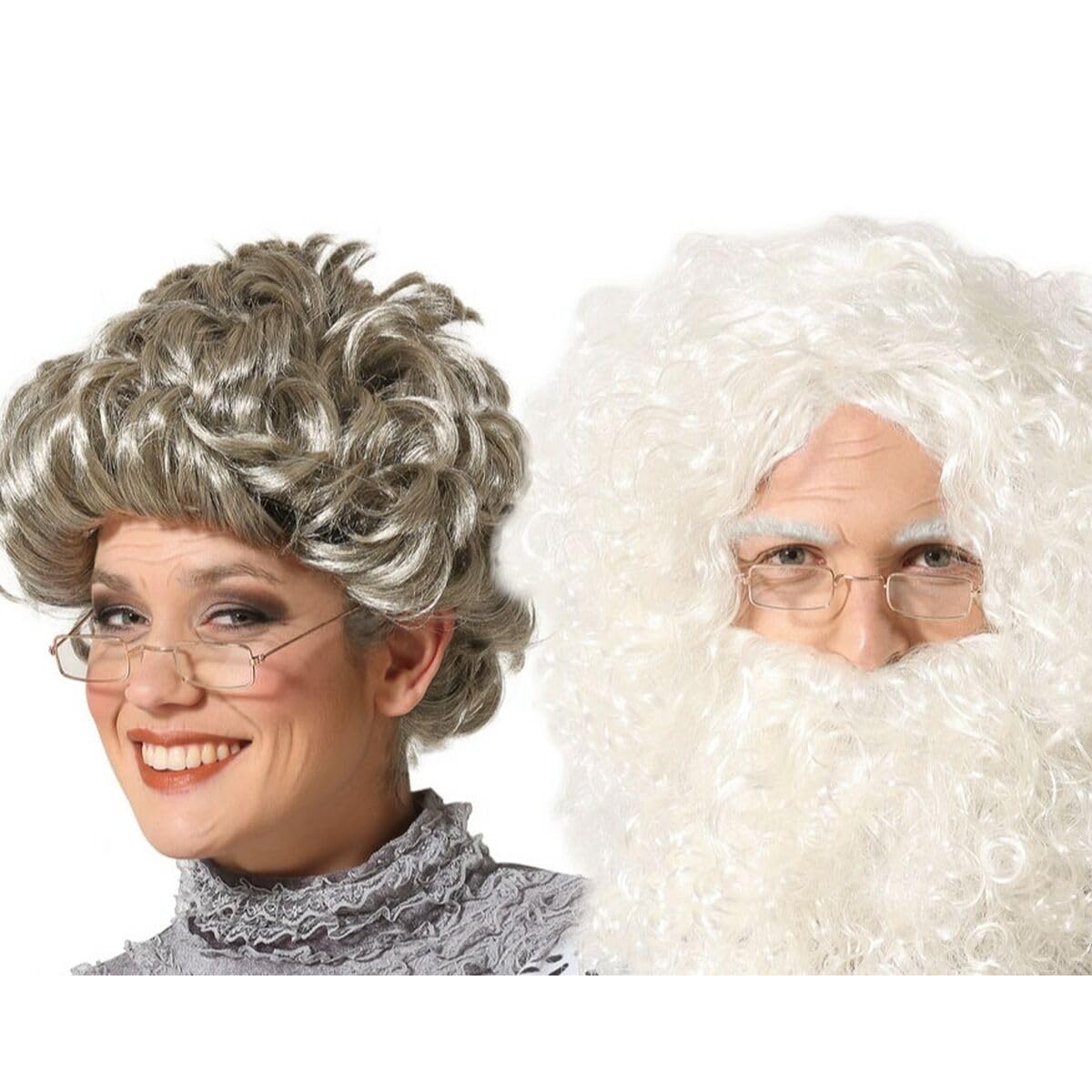 BigBuy Carnival Silver Grandfather Glasses