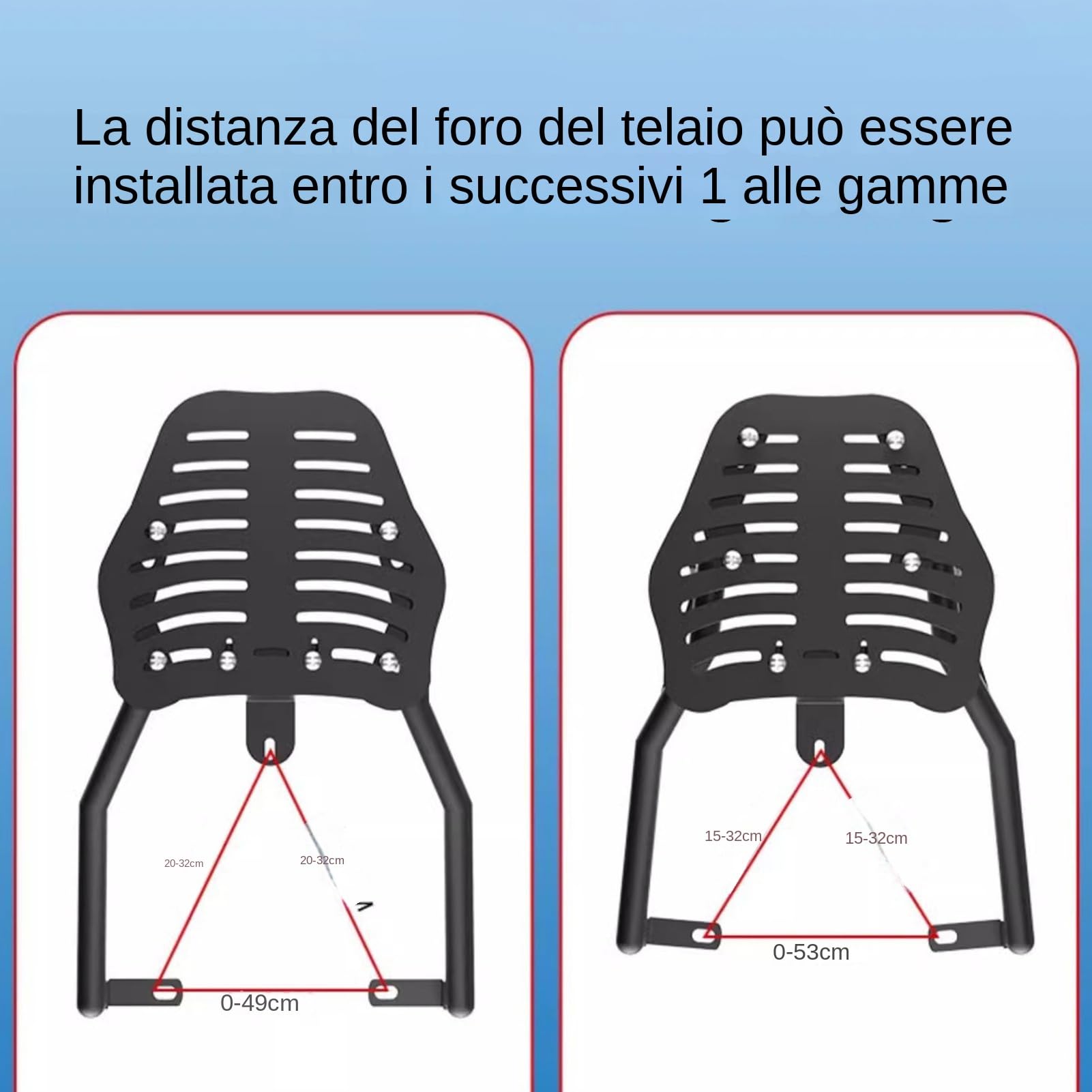 Portapacchi Tour Pack - Portapacchi Posteriore Per Moto Resistente, Di Supporto Per Bagagliaio Espandibile, Portapacchis Resistente Ai | Soluzione Di Stoccaggio Da Turismo Per