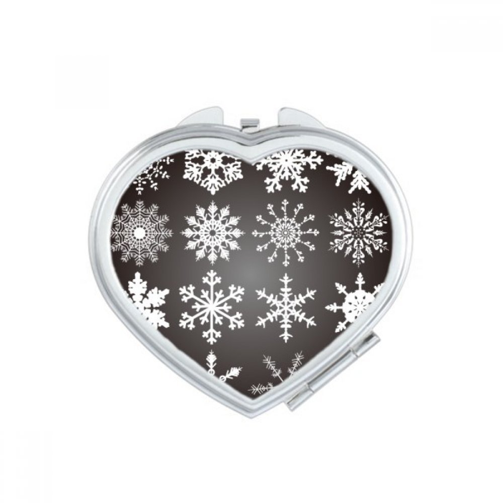 Miroir de poche Joyeux Noël arbre renne compact pour maquillage nomade