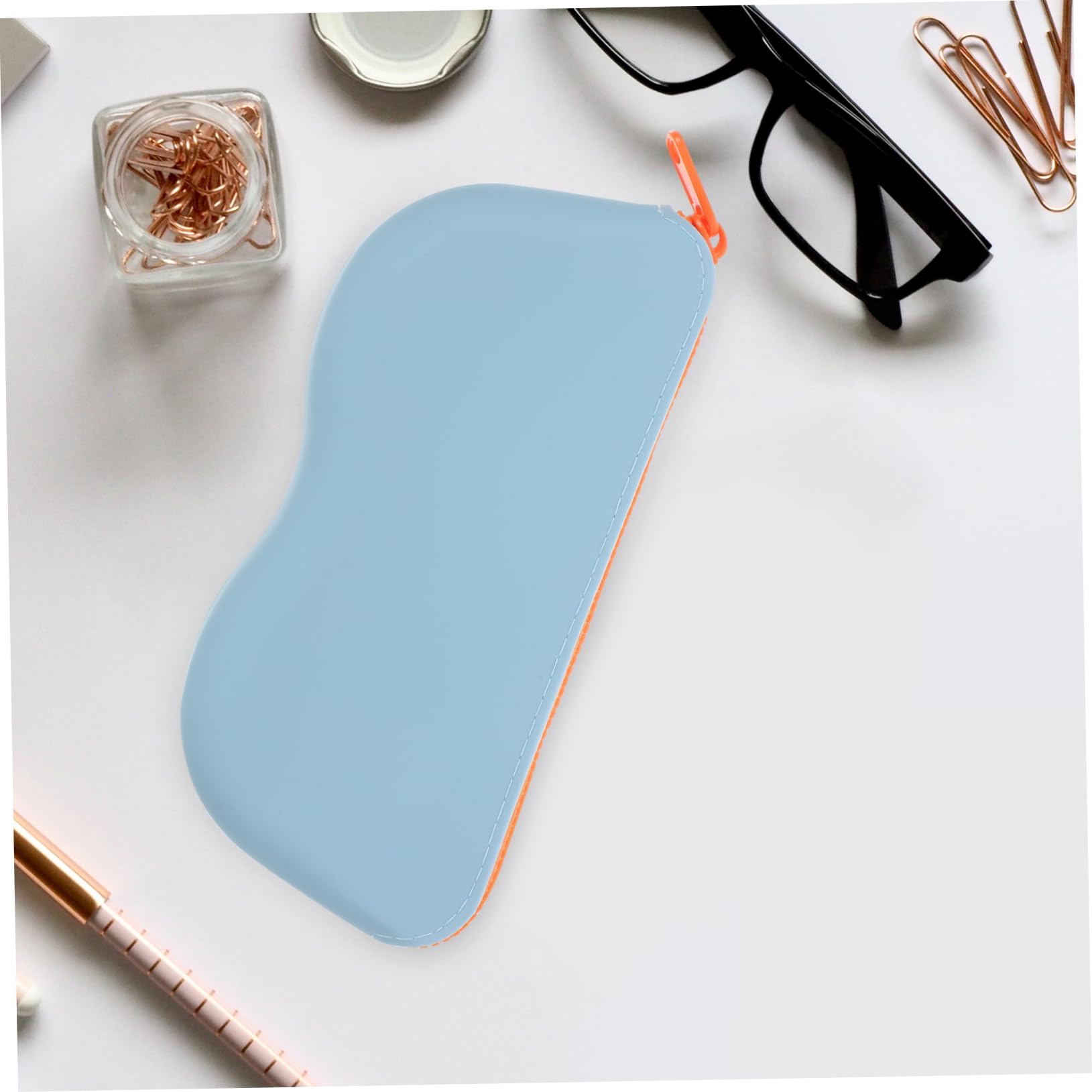 borsa per occhiali astuccio con cerniera box viaggi scatole per bicchieri cofanetti viaggi astuccio per occhiali da sole custodia per gli occhiali Gel di silice rosa