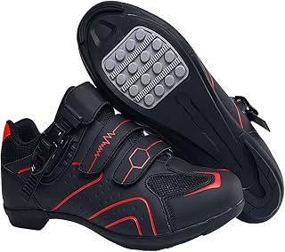 Zapatos de Ciclismo de Fibra de Carbono y Zapatos de Montaña de Carretera Transpirable Zapatos de Bicicleta Antideslizante para Mujeres Color