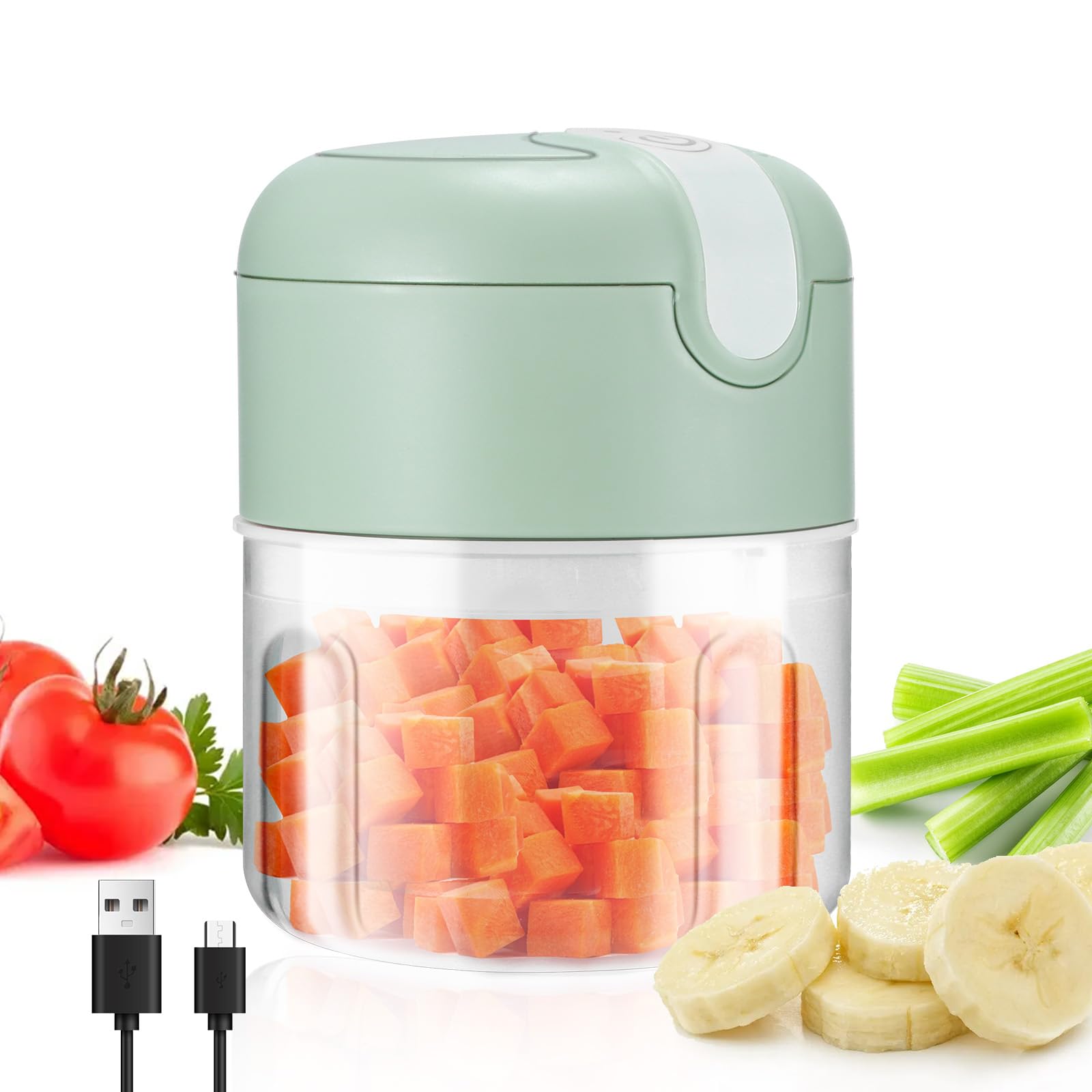 Electric Garlic Chopper 250ML Mini Food Processor