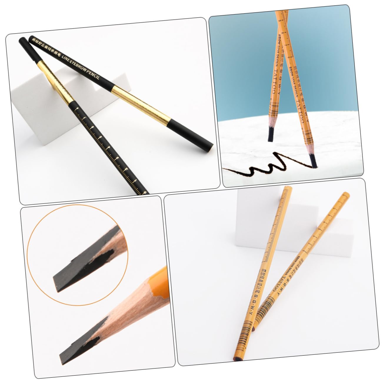 DOITOOL 6pezzi Penna Sopracciglia Naturale Con Design Semplice Per Ogni Occasione Strumento Di Bellezza Per Donne