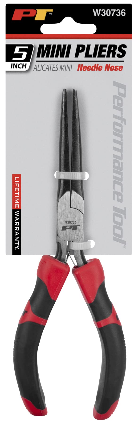 Performance Tool W30736 Mini Needle Nose Pliers, Black - Image 2