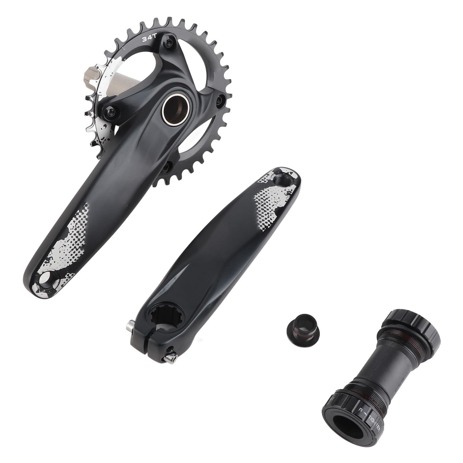 Mechanizm korbowy 34T 8-12 prędkości dodatni ząb ujemny BCD104MM pusty zintegrowany zestaw korbowy z tarczą do jazdy na rowerze górskim