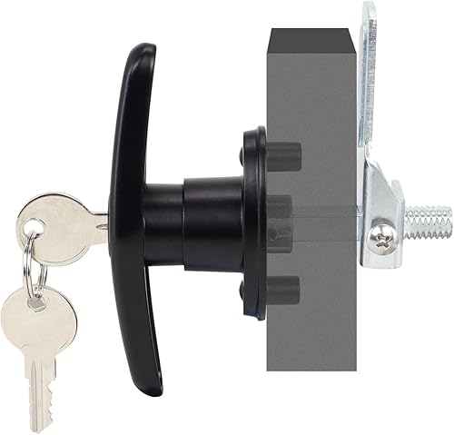 Vista 35 de Tapa de camioneta con cierre de carcasa de cámper, mango en T con 2 llaves para la mayoría de marcas de tapas de camiones, toppers, cubiertas