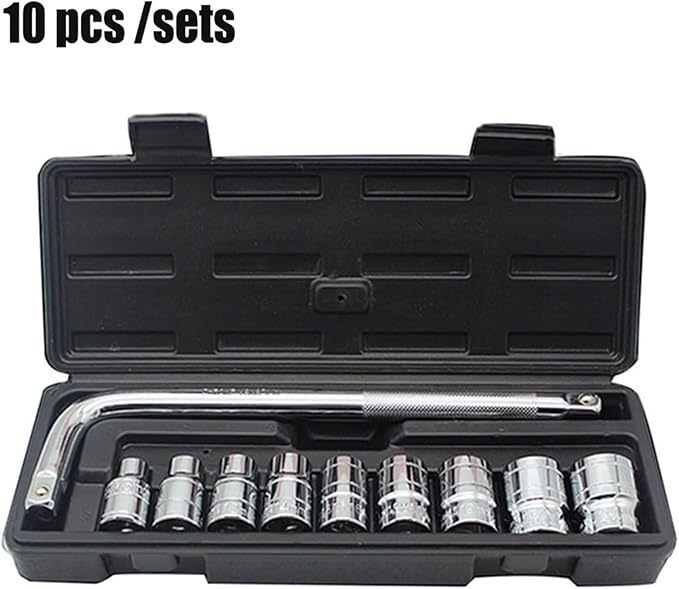 Kit de 10 Herramientas para Cambio de Llantas con Llaves y Dados miniatura 3