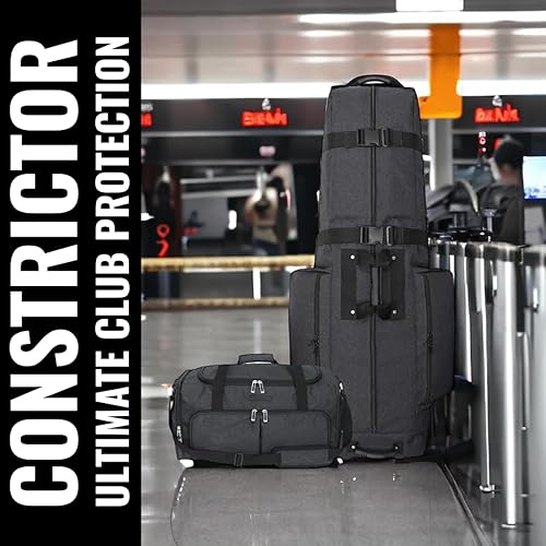 Miniatura 3 de CaddyDaddy Constrictor Funda para bolsa de viaje de golf de lados suaves con espuma gruesa y densa acolchada en la parte superior, cobertura