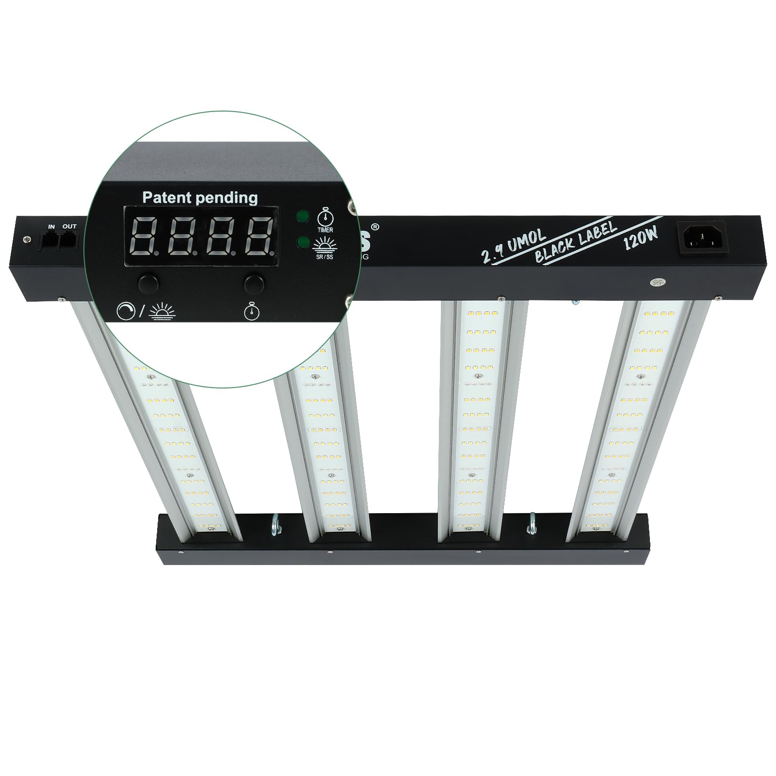 Lucius 120W LED Grow Light with Master Control Sunrise Sunset Dimming Timer โ image 1