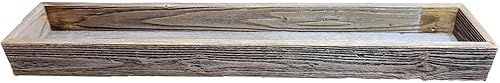 Miniatura 13 de Rockin' Wood Caja de madera rústica para centro de mesa fabricada en los Estados Unidos con madera de granero recuperada real, centro de mesa