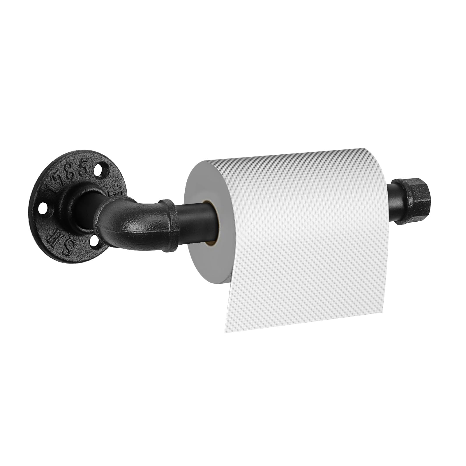 NearMoon Industrial Pipe Toilet Paper Holder, Heavy Duty DIY Toilet Roll Holder for Bathroom, Living Room and Kitchen, Vintage Rustic Iron Style Rustproof Bath Hardware, Wall Mounted (Bronze) — Amazon image 8