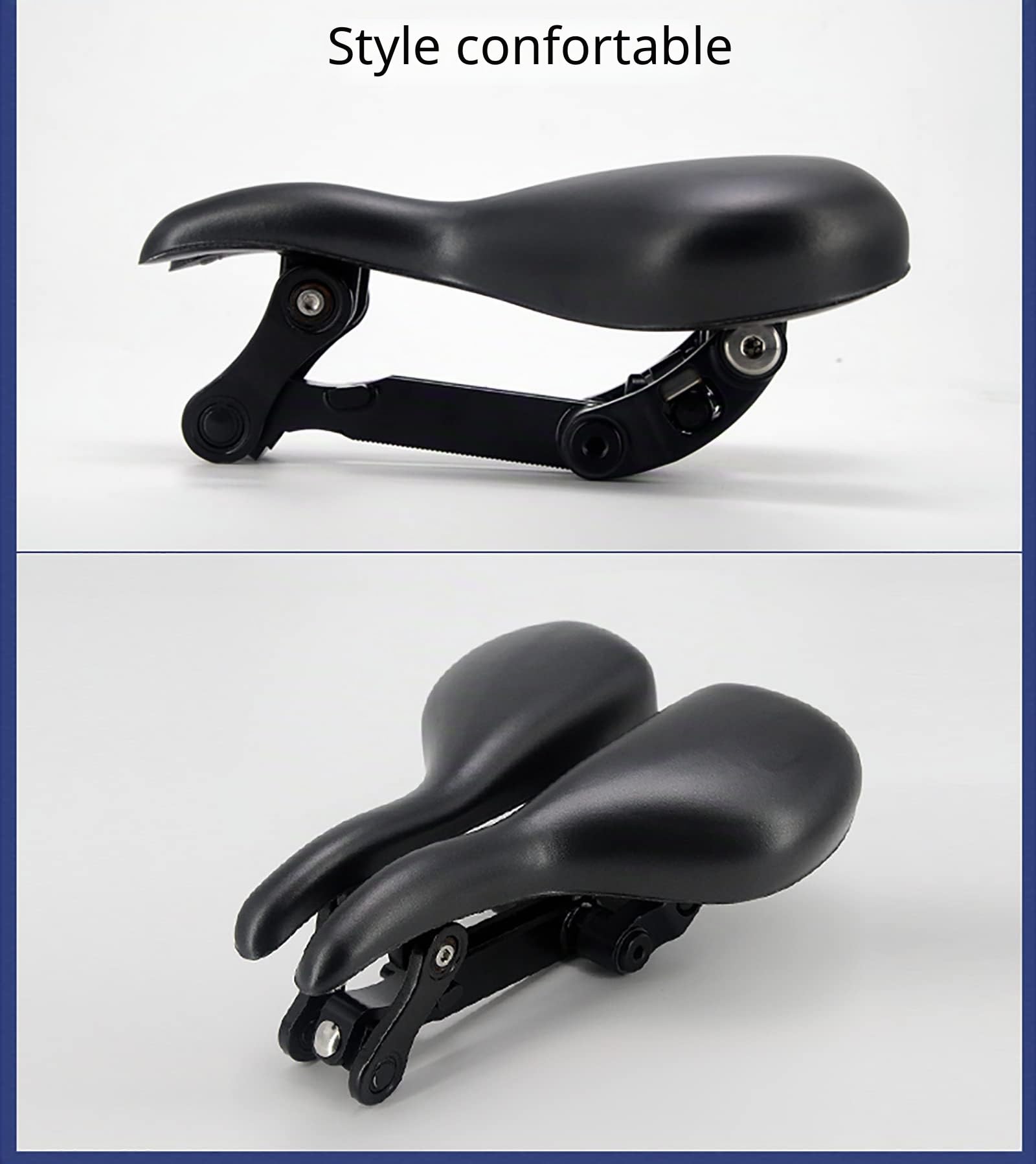 Siège de vélo Suspendu, Siège de vélo Confortable pour Hommes et Femmes, Design Ergonomique, 12 Points d'articulation conçus pour Les Hanches, Convient à la Plupart des vélos