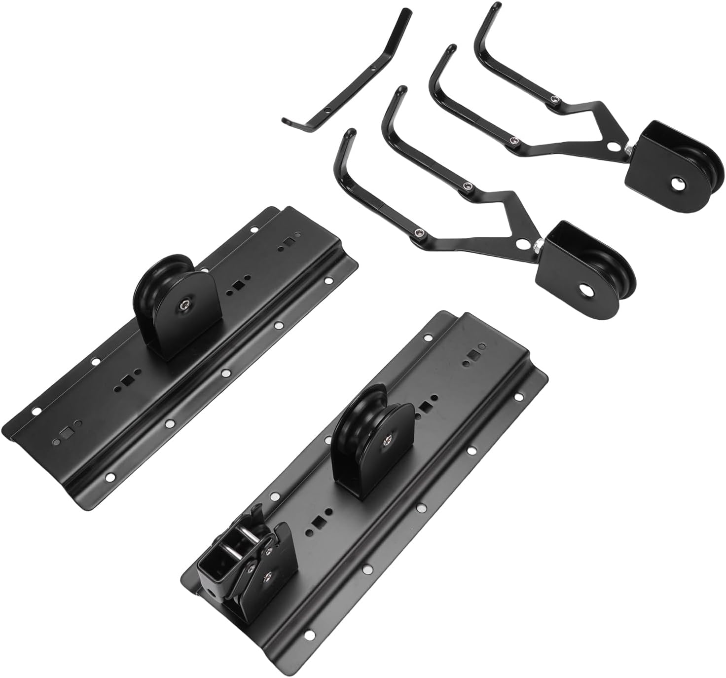 Garage Pulley Lift System Heavy Duty 150lb Capacity Ceiling Pulley System Hoist Storage System for Garage Organization with Sturdy Nylon Ropes for Indoor Ceilings Up to 12 Ft