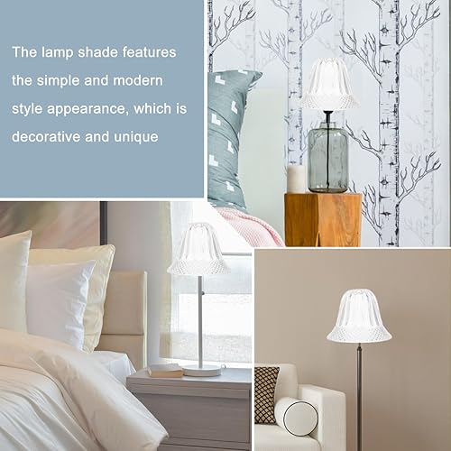 Miniatura 3 de Pantalla decorativa de cristal transparente con forma de campana pequeña, accesorio de luz resistente al desgaste para lámparas de mesa y techo