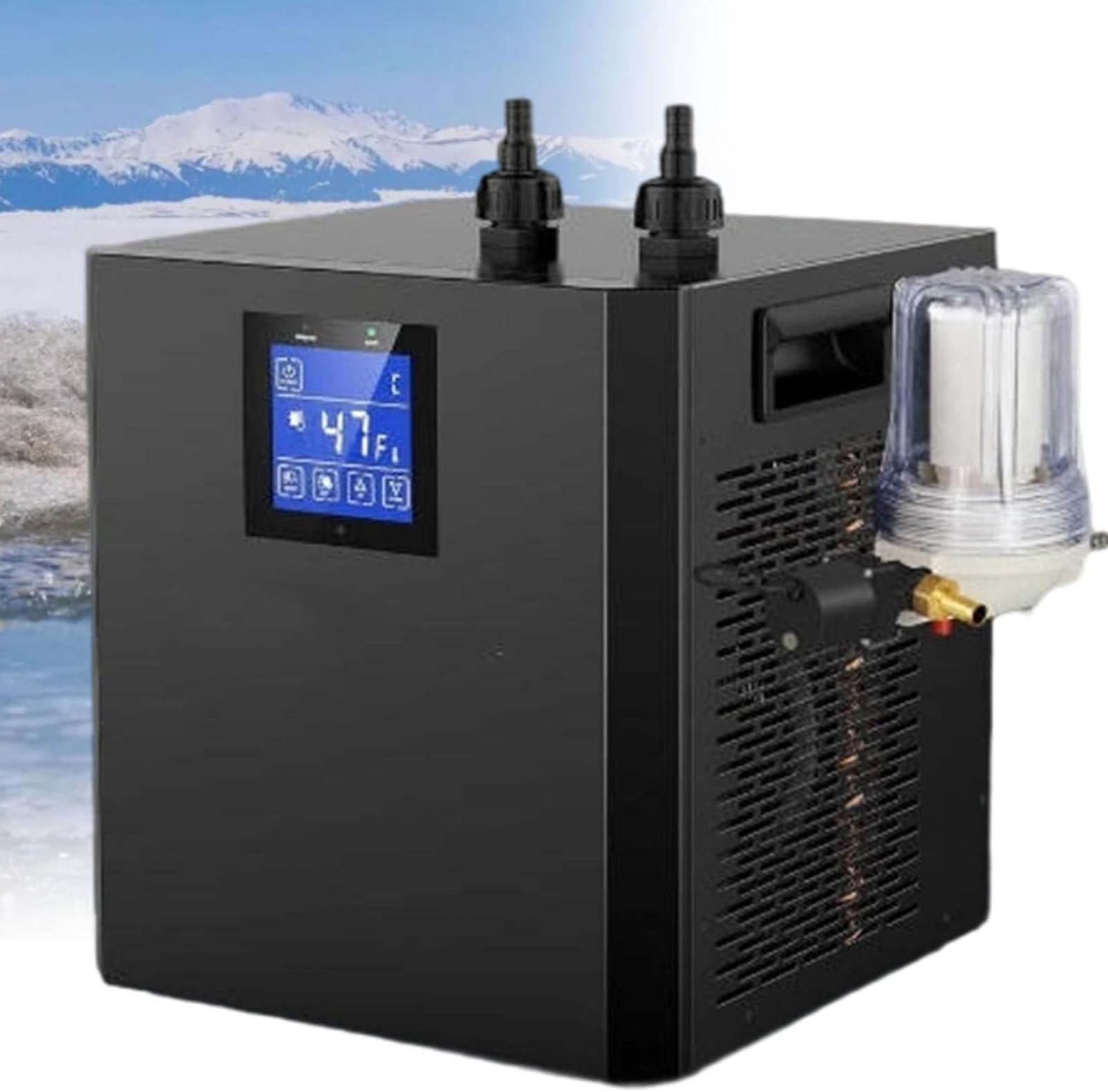 Cold Plunge Water Chiller with External Filter Pump - Ideal Ice Bath Chiller for Recovery Tubs - Home Use Cooling Solution for Cold Plunge Recovery