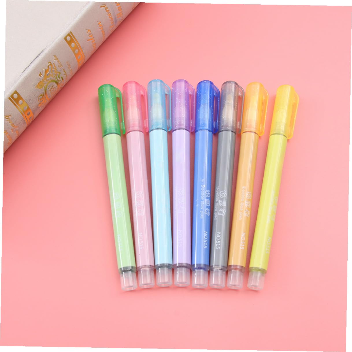 2 Scatole Pennarelli Fluorescenti Contorno Colorati per Disegno e Cancelleria Linee Lisce e Impugnatura Ergonomica per Progetti Scolastici e Artigianato