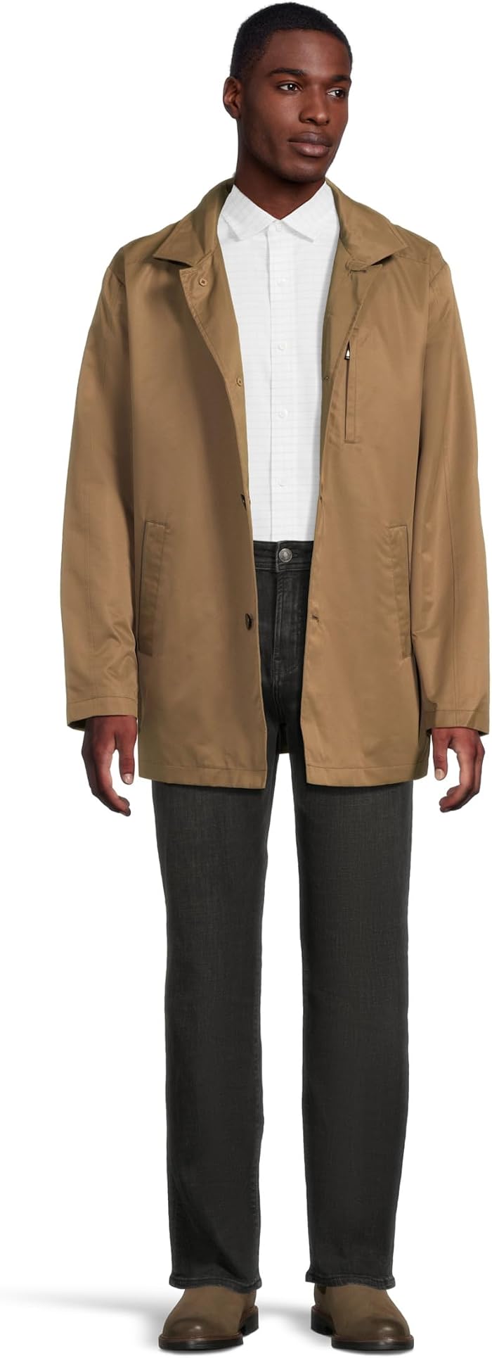 Мужские Johnston & Murphy Upton Water-Resistant Raincoat With Removable Liner — фото 2