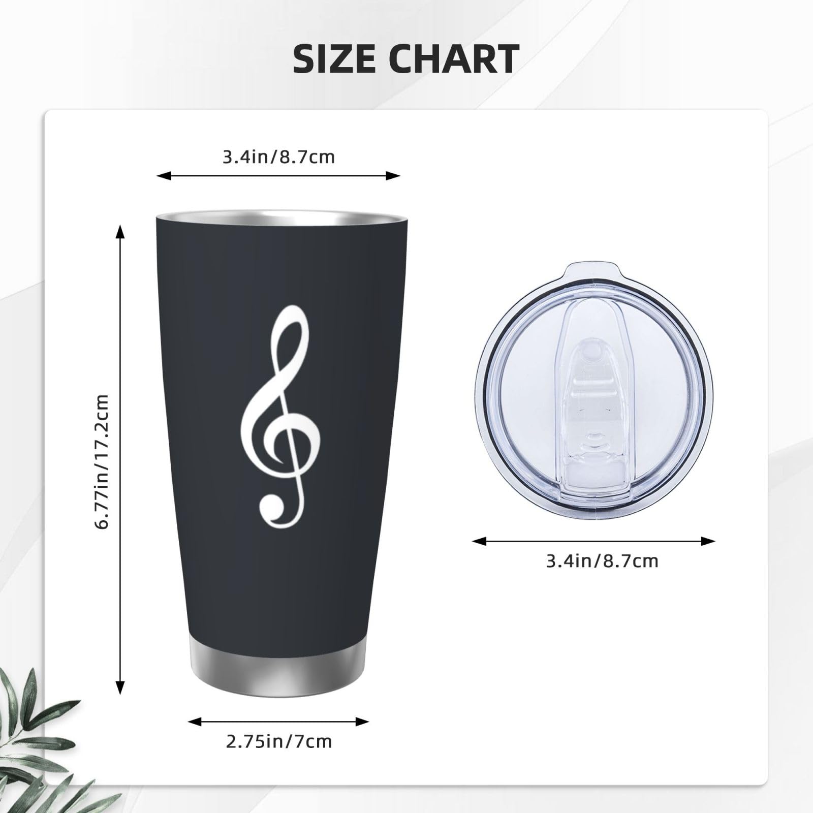 Xinvast Music Tumbler Cup 20oz,Singer Stainless Steel Insulated Tumblers Guitars Coffee Travel Mug Gift for Musician Players Guitar Lovers Gifts,Coffee Cups 20 Oz - Image 2