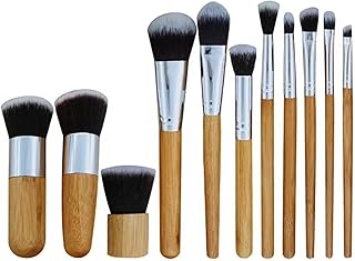 Juego de brochas de maquillaje con mango de b...