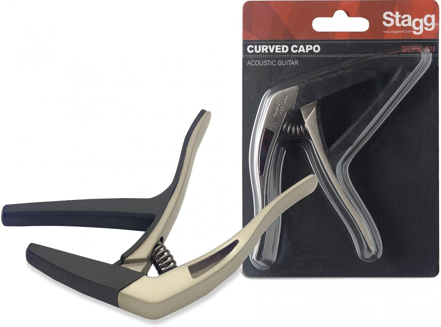 Stagg SCPX-CU CR Guitar Capo, Chrome