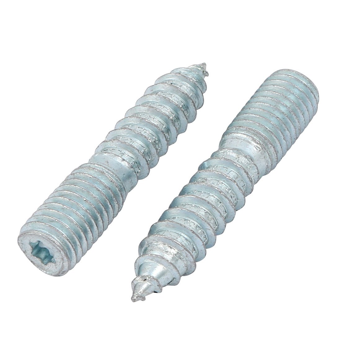 Aexit M10x50mm Carbon Home Hardware Steel Zinc Plated Torx Head Self-Tapping Hanger Bolt 8pcs Model:70as348qo250