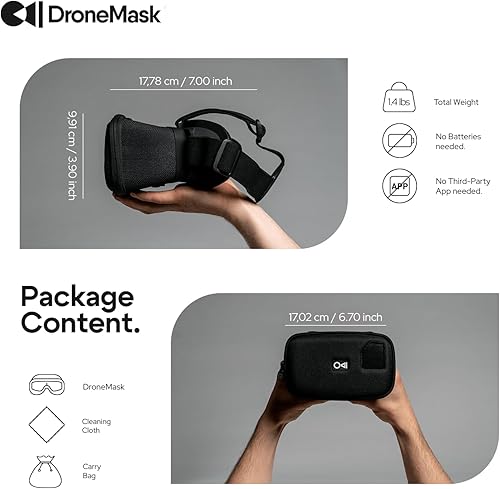 Miniatura 8 de DroneMask 1  Patented Unibody Lens FPV Goggles  Immersive VR Headset for DJI & GPS Drones