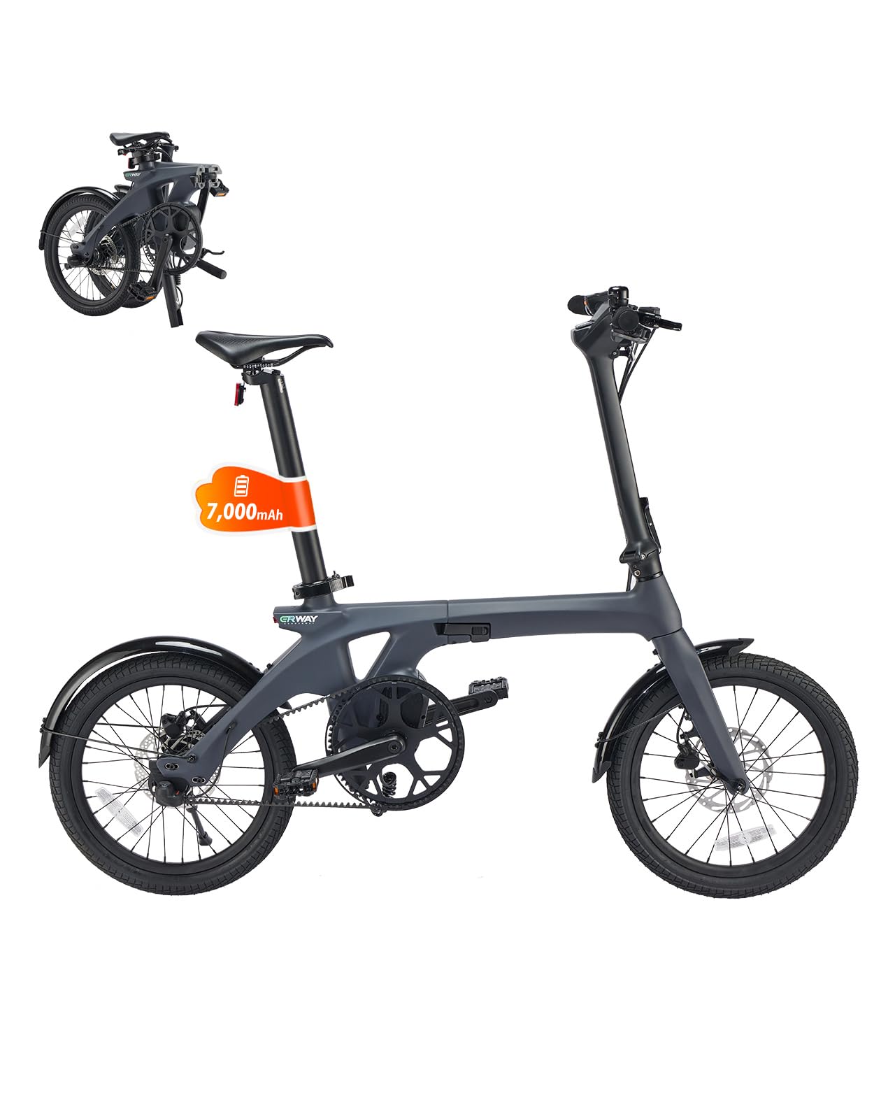 Amazon | ERWAY A06 フルカーボン電動自転車 電動アシスト自転車