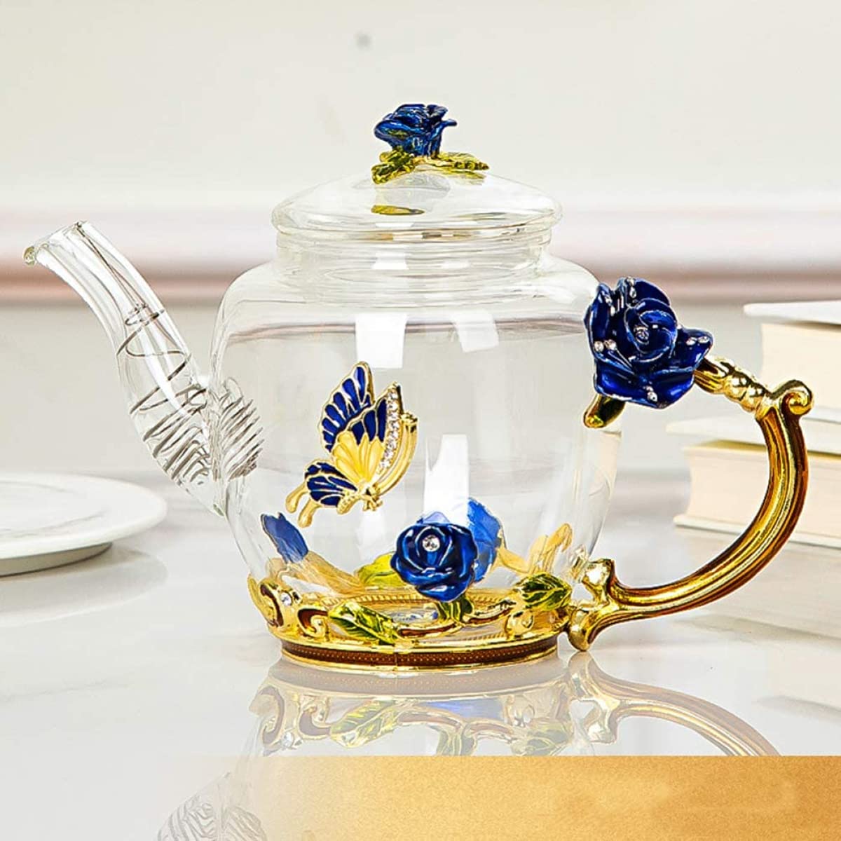 Théière Vintage à Motif Floral. Théière Rétro. Photo stock - Image du lait, antiquités: 266036358