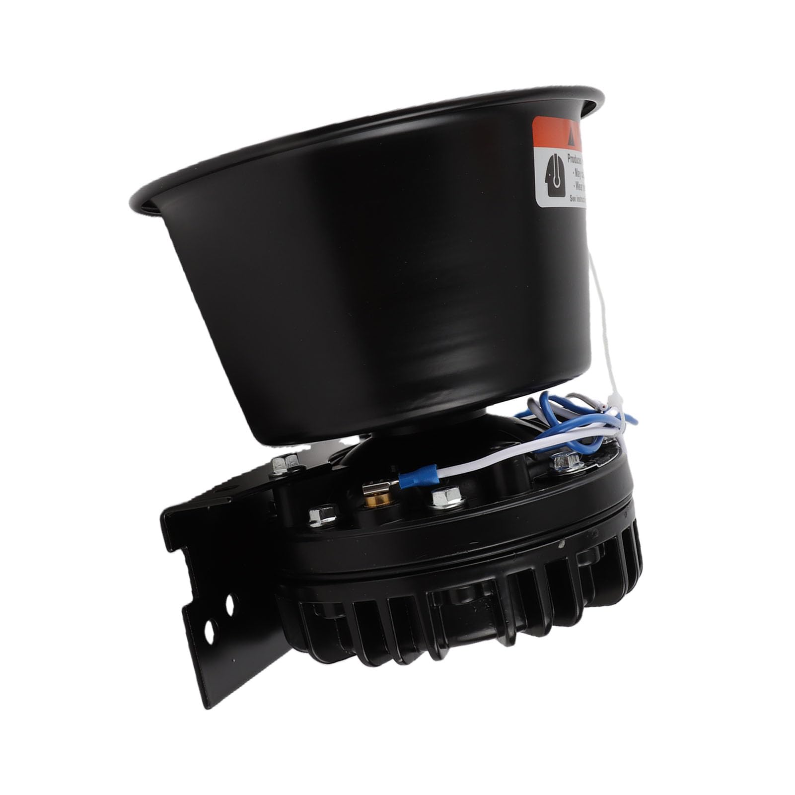 Tbest Haut-parleur de Sirène D'avertissement 200 W 130 DB, Cône D'alarme D'urgence, Klaxon de Voiture pour Camion, Ambulance, Routier, Haut-parleur en Alliage D'aluminium Haute