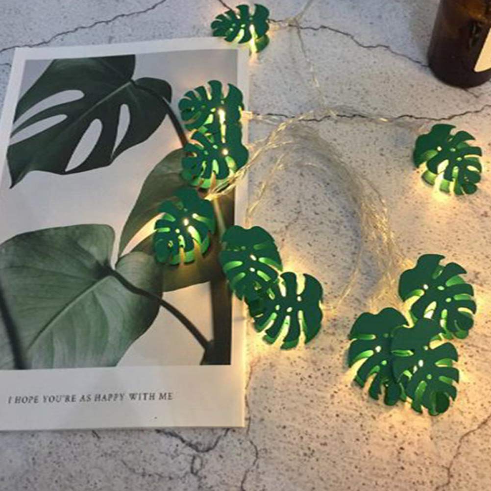 ZSML 2M 10LED Turtle Leaf Shape String Lights Decoration Arty Festival Wedding Without Battery