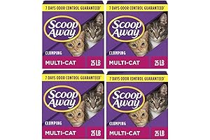 Complete Performance Scoop Away Scented Multi-Cat Litter, 4-Pack (25 lbs/bag)