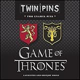 Game of Thrones Twin Pins: Lannister and Greyjoy Sigils: Two Enamel Pins (Game of Thrones...