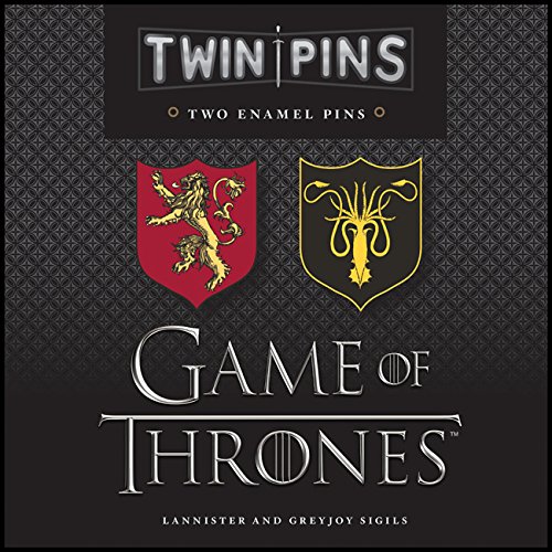 Game of Thrones Twin Pins: Lannister and Greyjoy Sigils: Two Enamel Pins (Game of Thrones Accessories, Enamel Pins, Products from Game of Thrones) (Game of Thrones x Chronicle Books)