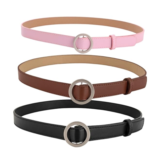 Women Slim Leather Belt