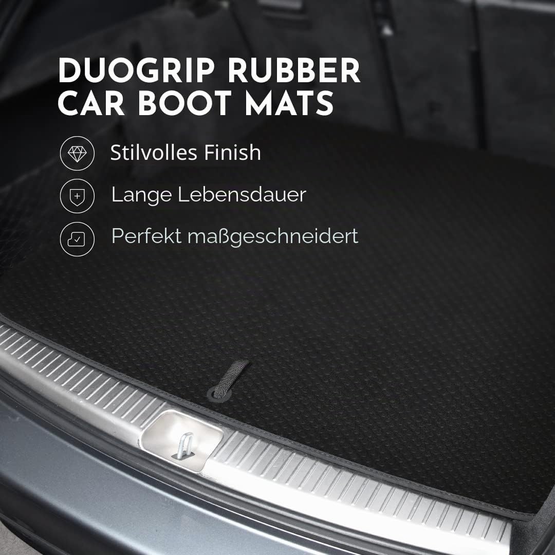 Duogrip Gummi Kofferraummatte passend für Cupra Leon 2020-2026 Passend zur Ausführung: Sportstourer | eHybrid | Nur passend für Modelle mit hohem/hohem variablem Ladeboden