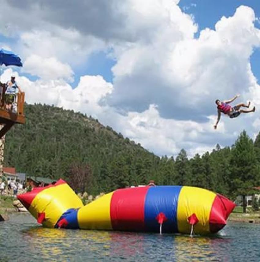 6m x 2m Outdoor Inflatable Water Catapult Jumping Pillow Trampoline Jump Air Bag