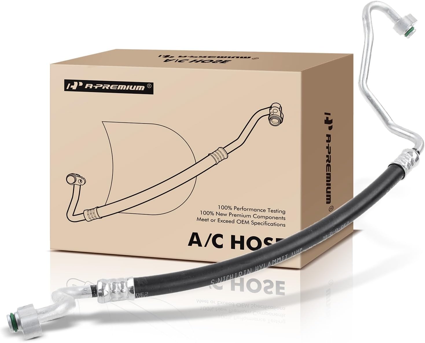 A-Premium A/C Discharge Line Hose Assembly Compatible with Honda Accord 2008-2012, Crosstour 2012-2015, Accord Crosstour 2010-2011, V6 3.5L, High Pressure - Compressor to Condenser
