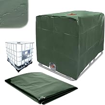 IBC Tank Cover, 120 X 100 X 116cm Water Tank Cover, Waterproof Sun UV Protective,for 1000l IBC Rainwater TankColorgreen