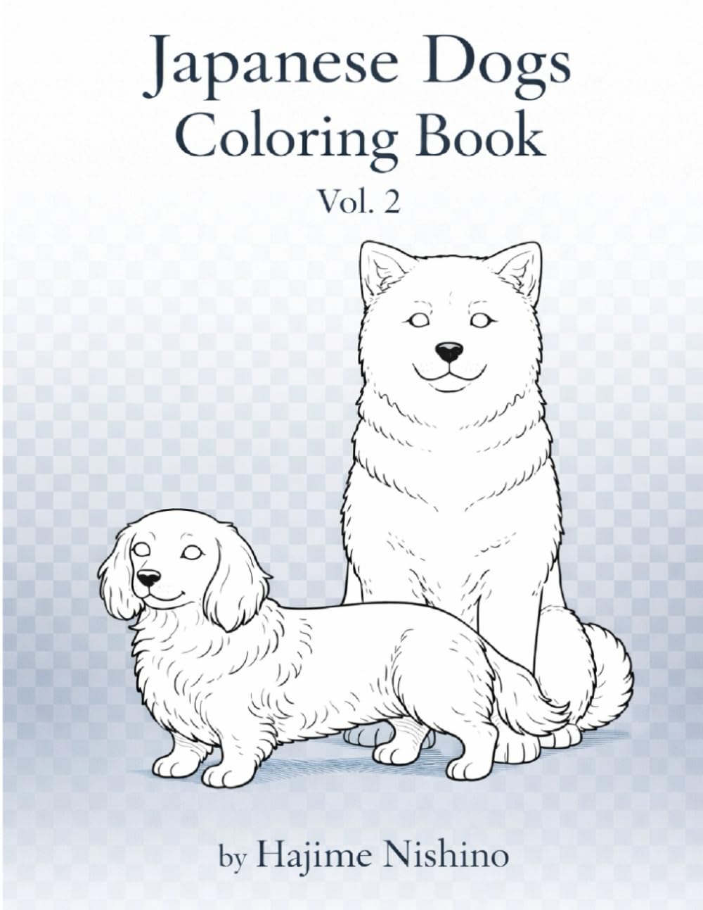 Dogs and Japanese Patterns Coloring Book Vol.2