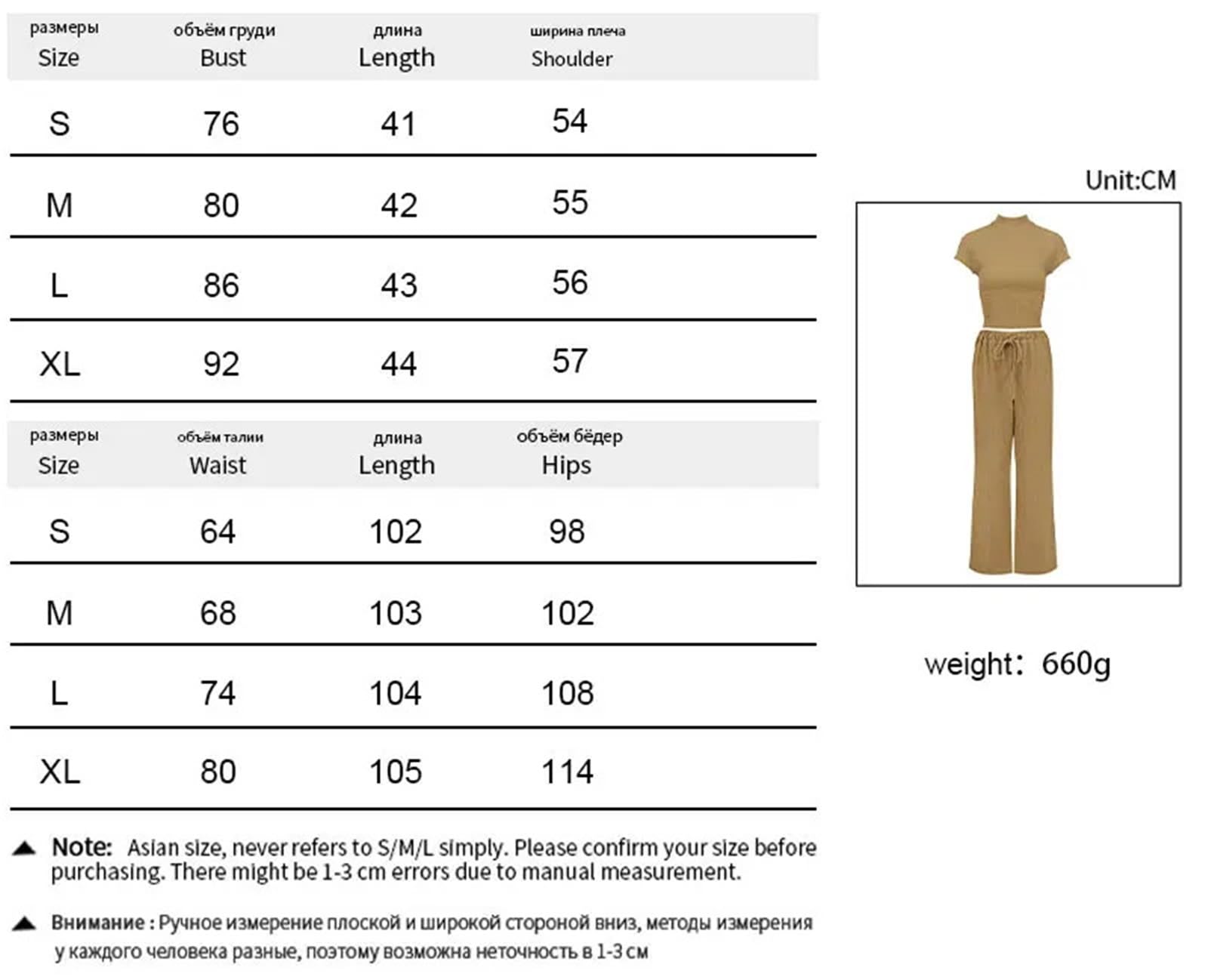Completo Donna Elegante Pantaloni da donna in due pezzi, maglietta a maniche corte, pantaloni con lacci, casual, aderenti, elastico in vita(M)