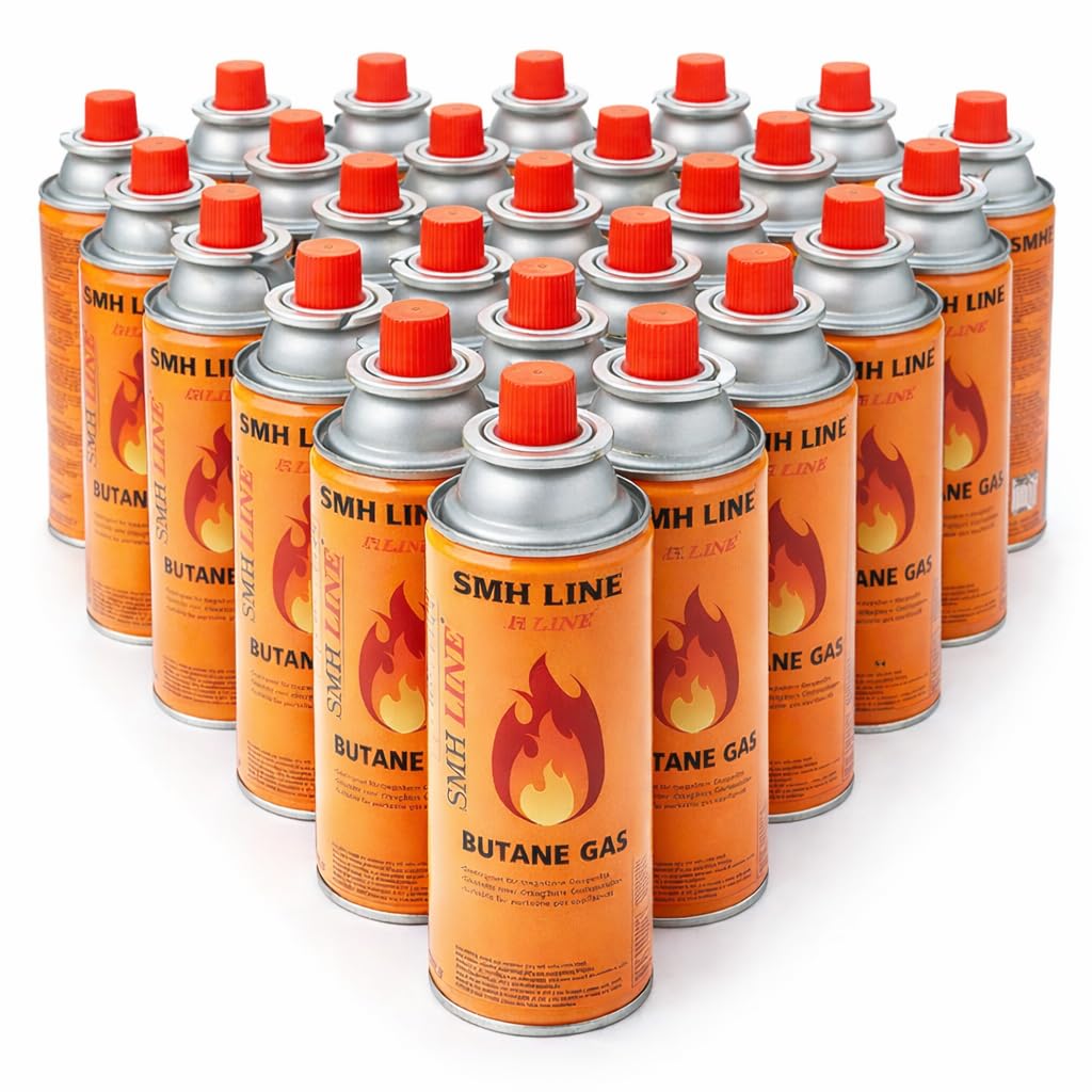 SMH LINE® 12x Butan Gas kartusche 227g Gaskartuschen MSF-1A Bunsenbrenner Campingkocher Gaskocher Gasheizung Lötbrenner