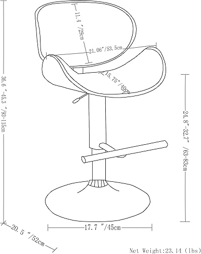 Miniatura 3 de SIMPLIHOME Marana - Taburete de bar giratorio ajustable, silla tapizada de metal de 33 pulgadas de altura del asiento en tela de aspecto de lino