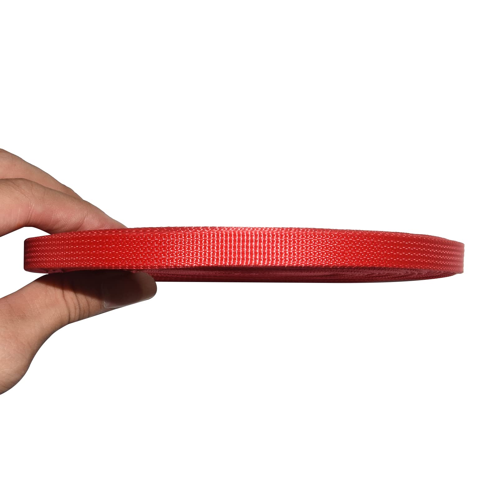 Correa de nailon de polipropileno 10 mm x 25 yardas rojo