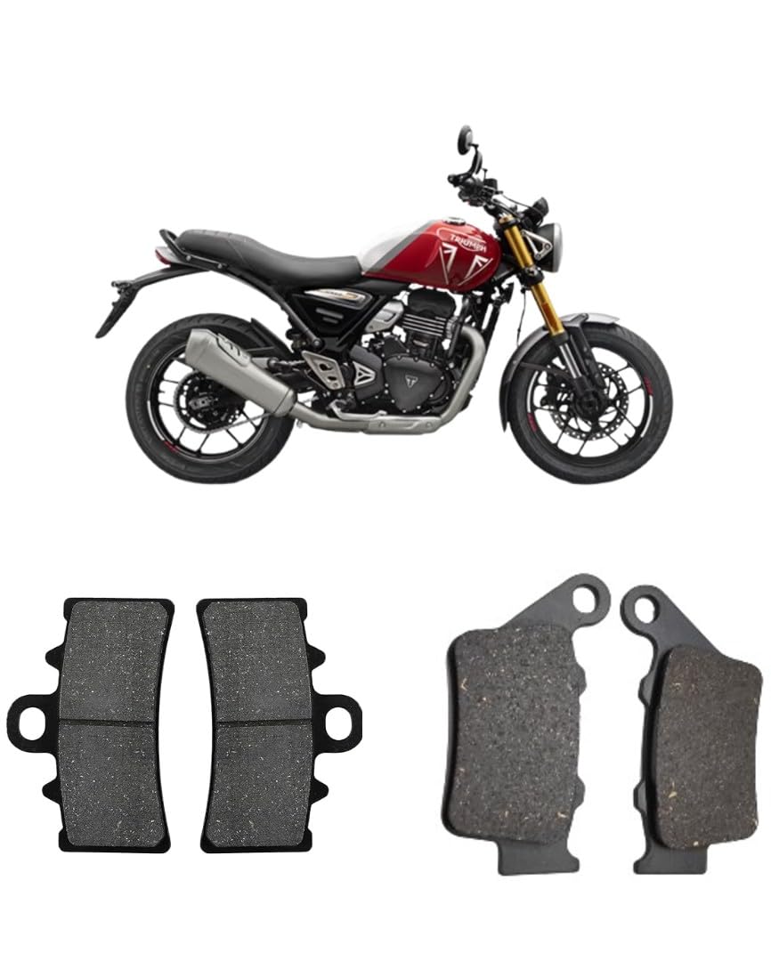 SELVIKE Front and Rear Disc Brake Pads, Compatible with Triumph Speed 400 Motorcycle (TRIUMPH SPEED 400 (COMBO (FRONT+REAR)))-image-27