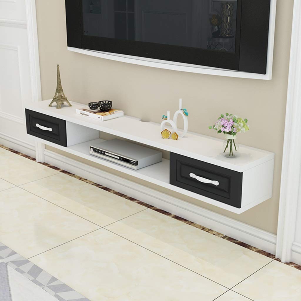 Mensola sospesa Mobile TV a Muro Supporto TV Moderno Galleggiante Mobili per Console Supporti TV Rack per schede TV Console multimediale Centro di intrattenimento per Lettori Blu-R